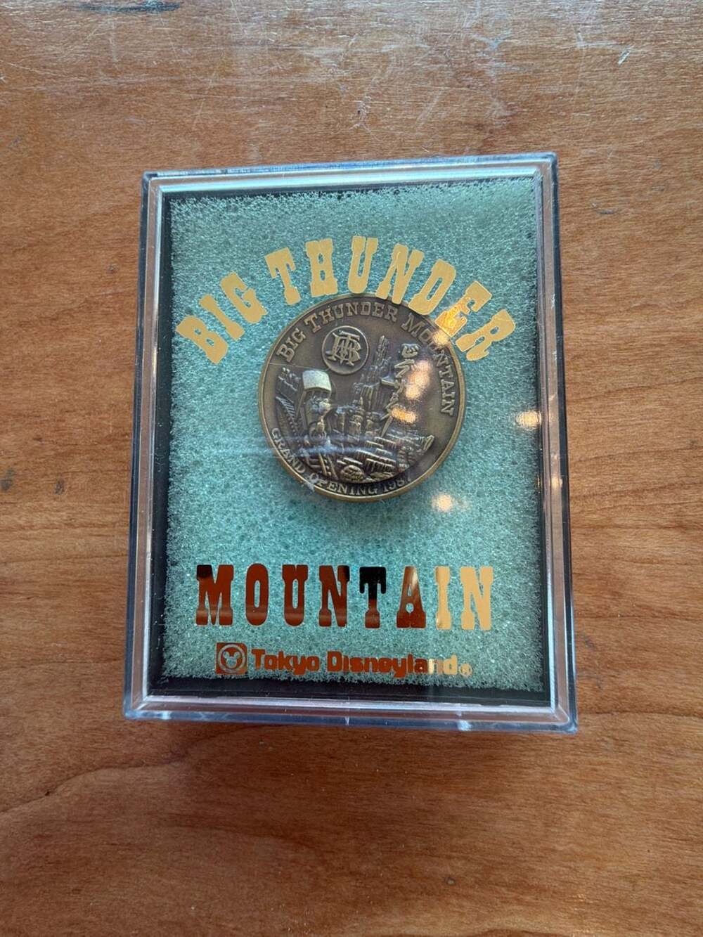 Tokyo Disneyland 1987 Big Thunder‎ Mountain Opening Medallion Monte Hoult WDI